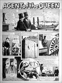Agent of the Queen - Steam Yacht (TWO pages) (Originals)