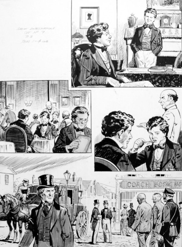 Great Expectations - Pip In London (Original) by Charles Dickens (Lacey) at The Illustration Art Gallery