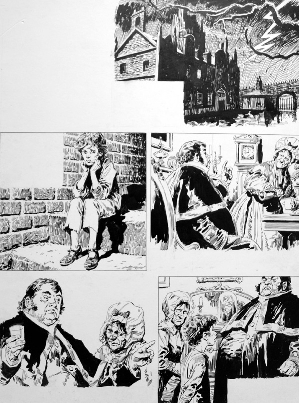 Oliver Twist - Beginnings (Original) by Charles Dickens (Lacey) at The Illustration Art Gallery