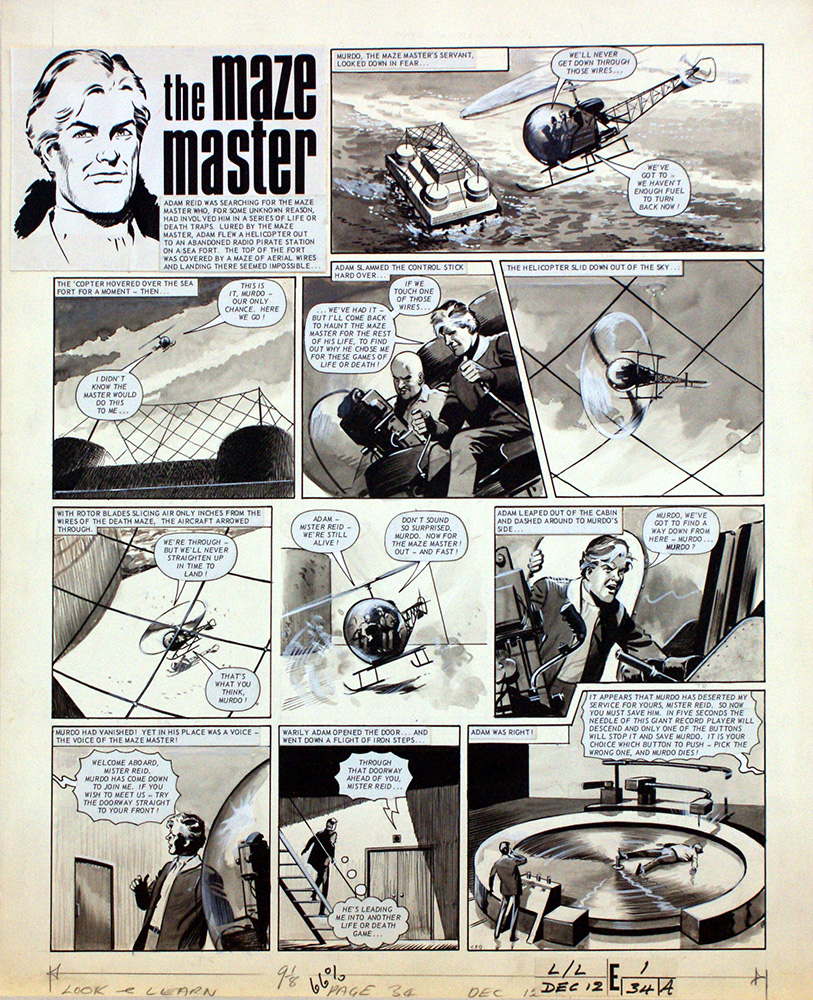 Maze Master 1 (Original) art by Maze Master (Bill Lacey) at The Illustration Art Gallery