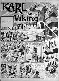 Karl the Viking Title Page 18 January 1964 by Don Lawrence