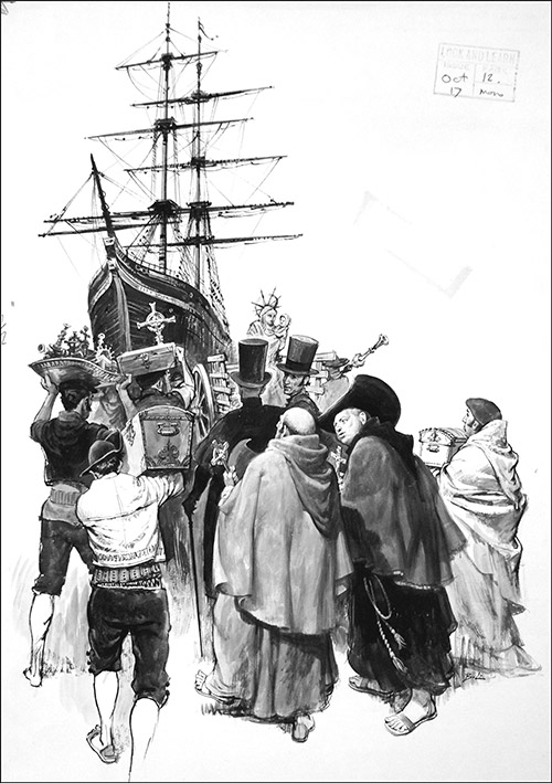 Fate of a Treasure Ship (Original) (Signed) by Barrie Linklater at The Illustration Art Gallery