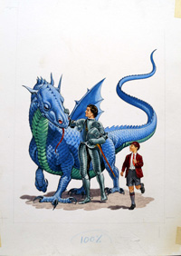 School Boy Dragon art by Bernard Long