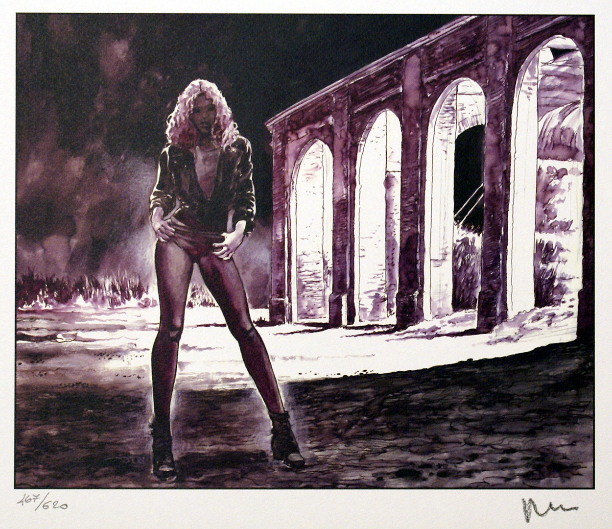 Revoir les toiles 7 (Limited Edition Print) (Signed) art by The Star (Manara) at The Illustration Art Gallery