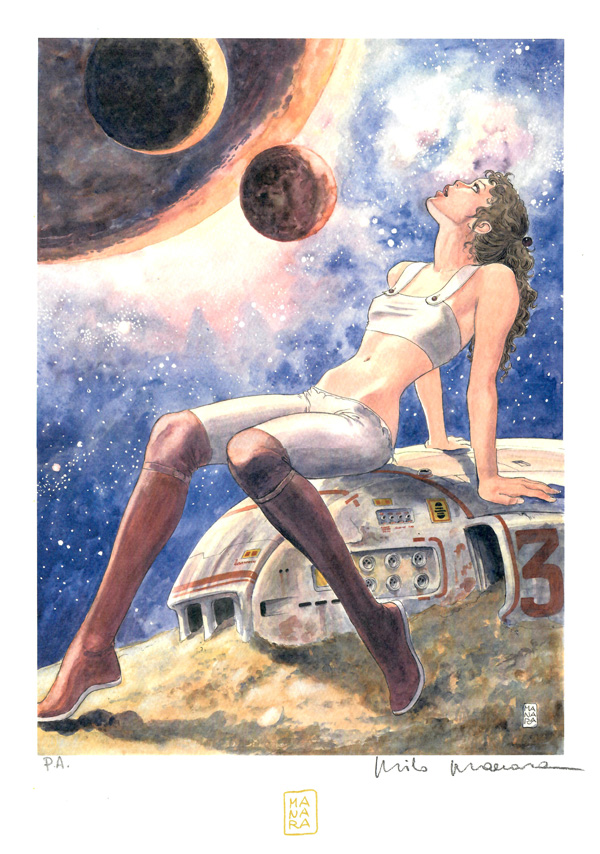Barbarella The Girl from Space (Limited Edition Print) by Barbarella (Manara) Art at The Illustration Art Gallery