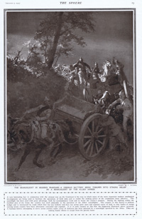 The Searchlight in Modern Warfare 1914  (original page The Sphere 1914) (Print)