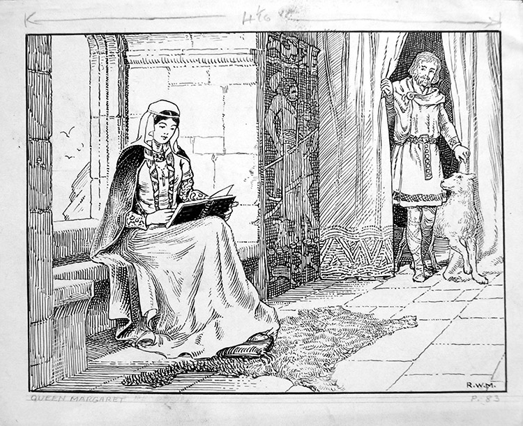 Queen Margaret (Original) (Signed) by Robert Wilson Matthews Art at The Illustration Art Gallery