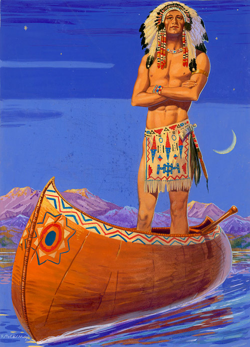 Hiawatha (Original) (Signed) by F Stocks May at The Illustration Art Gallery
