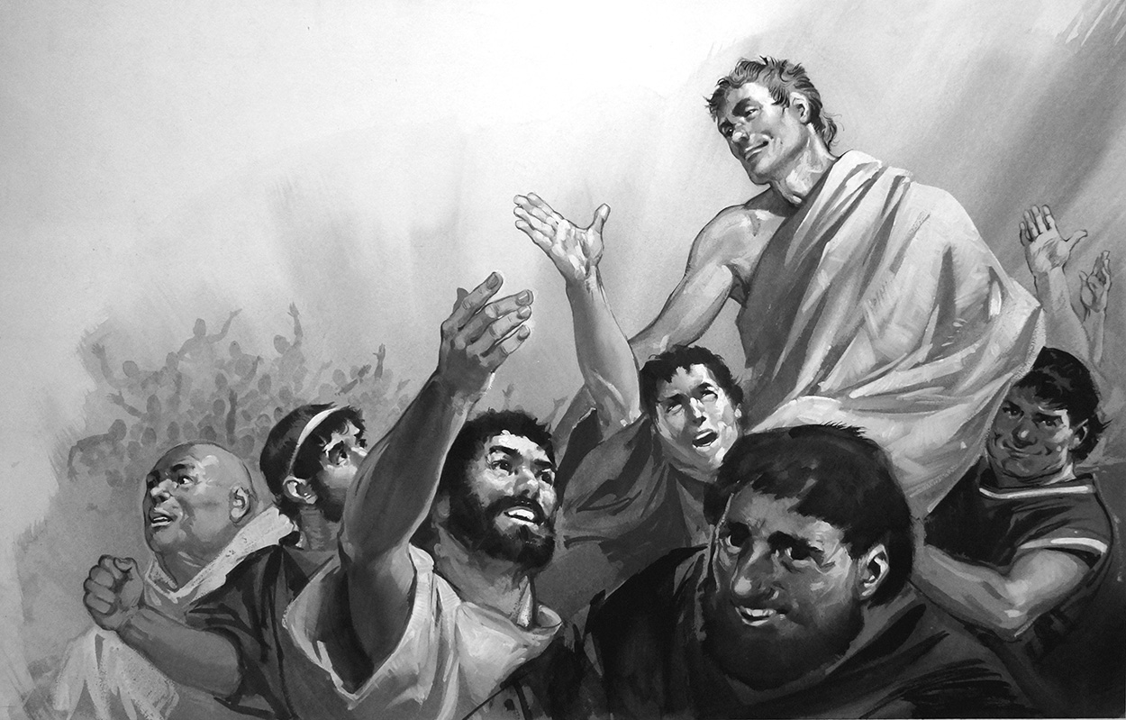 Agrippa and Plebeians (Original) art by Ancient Rome (Angus McBride) at The Illustration Art Gallery