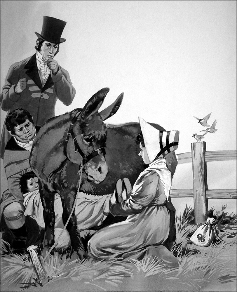 The Painter, The Quack and The Donkey (Original) (Signed) art by British History (Angus McBride) at The Illustration Art Gallery