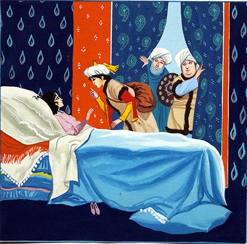 The Princess Receives a Visitor (Original) by The Enchanted Horse (McBride) at The Illustration Art Gallery