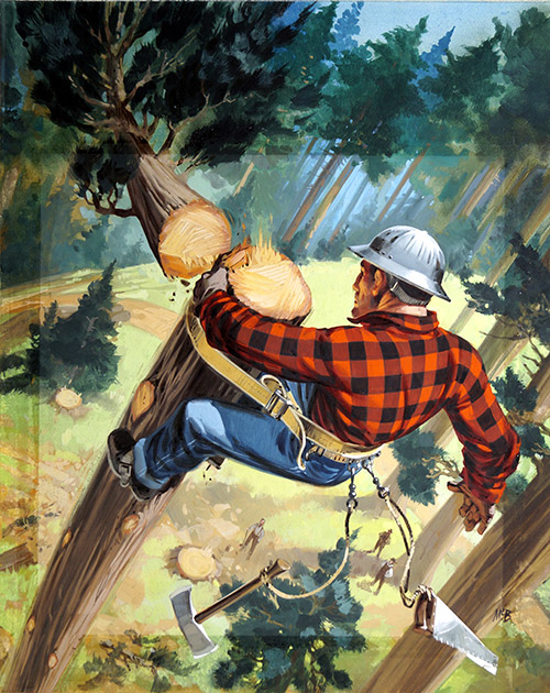 Lumberjack (Original) (Signed) by Angus McBride at The Illustration Art Gallery