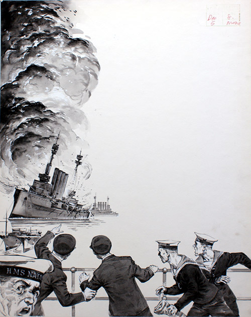 HMS Natal Disaster at Sea (Original) by British History (Angus McBride) at The Illustration Art Gallery