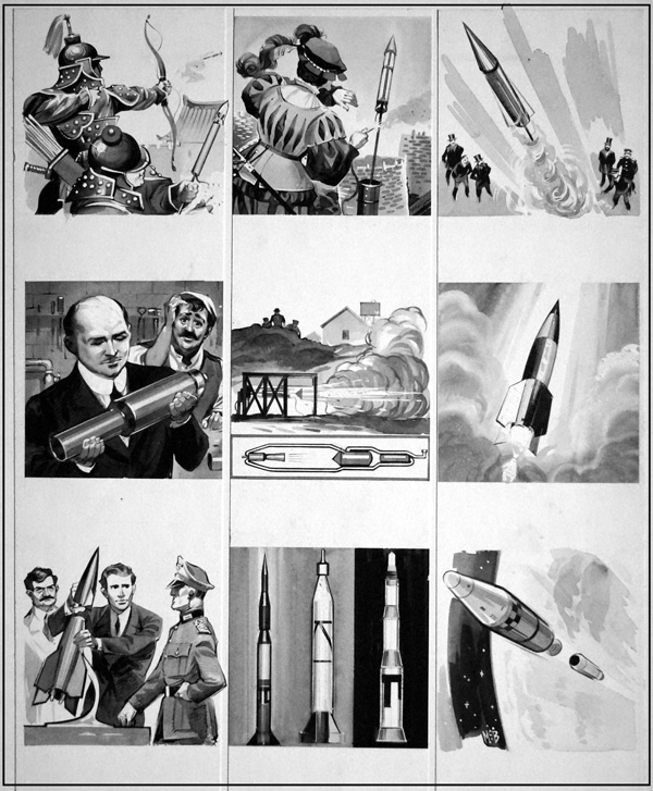 Rockets Through The Ages (Original) (Signed) by Angus McBride at The Illustration Art Gallery