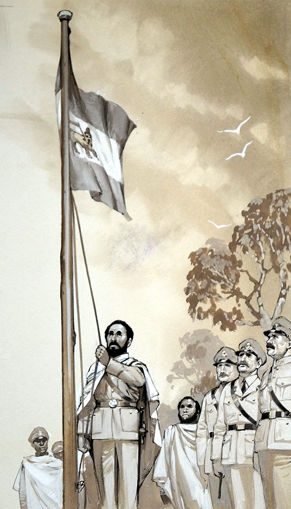 Emperor Haile Selassie (Original) art by Angus McBride at The Illustration Art Gallery