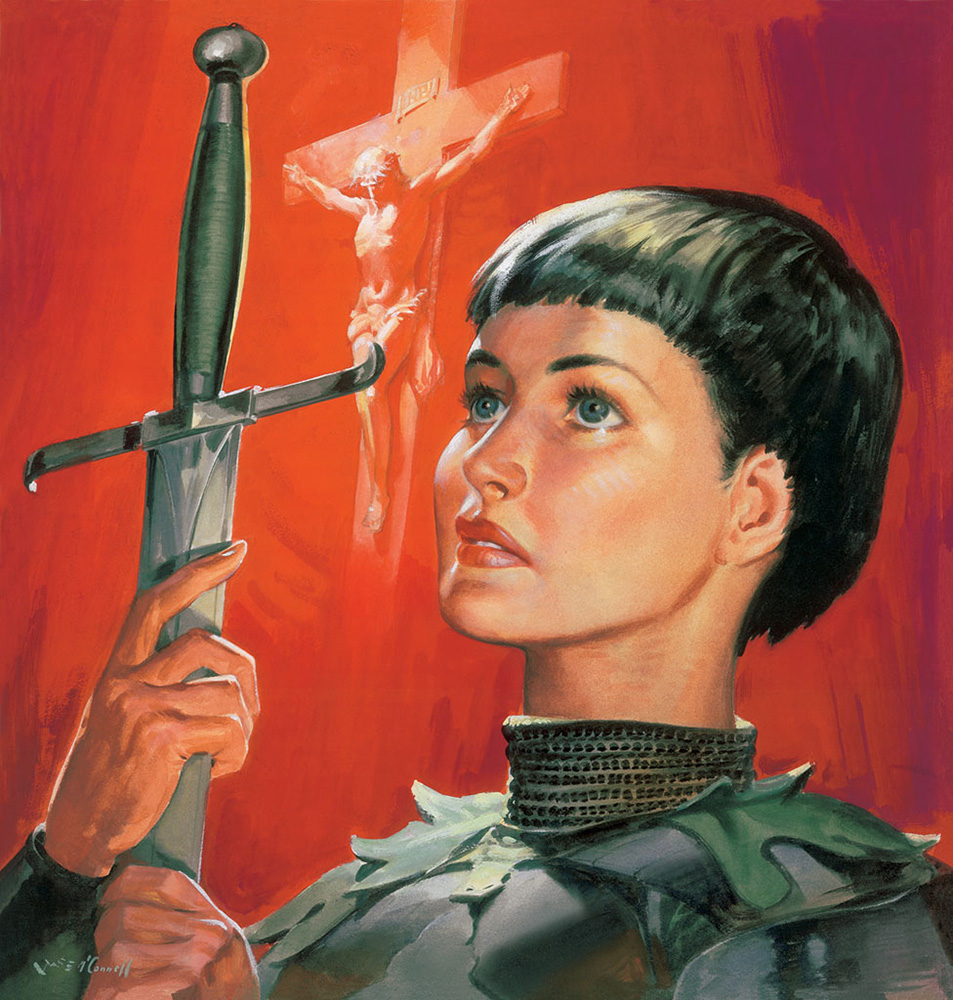 Joan Of Arc (Original) (Signed) art by James E McConnell Art at The Illustration Art Gallery