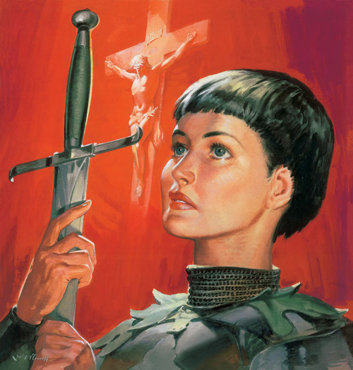 Joan Of Arc (Original) (Signed) by James E McConnell Art at The Illustration Art Gallery