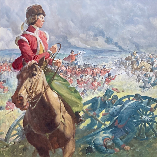 Lady Smith Battles the Forces of Napoleon (Front Cover) (Original) (Signed) by James E McConnell Art at The Illustration Art Gallery