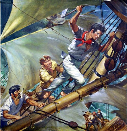 Mr Midshipman Marryat (Original) by James E McConnell Art at The Illustration Art Gallery