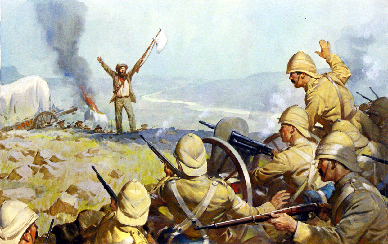 Boer Surrender (Original) art by James E McConnell Art at The Illustration Art Gallery