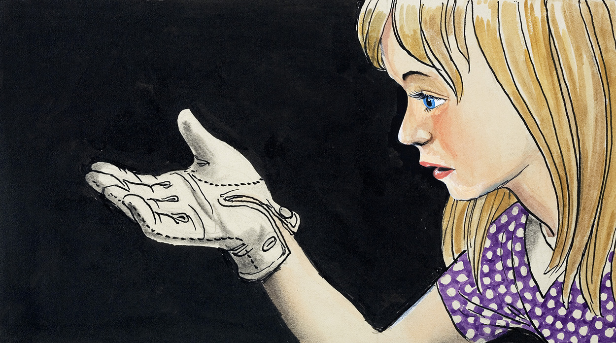 White Kid Glove: Alice in Wonderland 11 (Original) art by Alice in Wonderland (Mendoza) at The Illustration Art Gallery