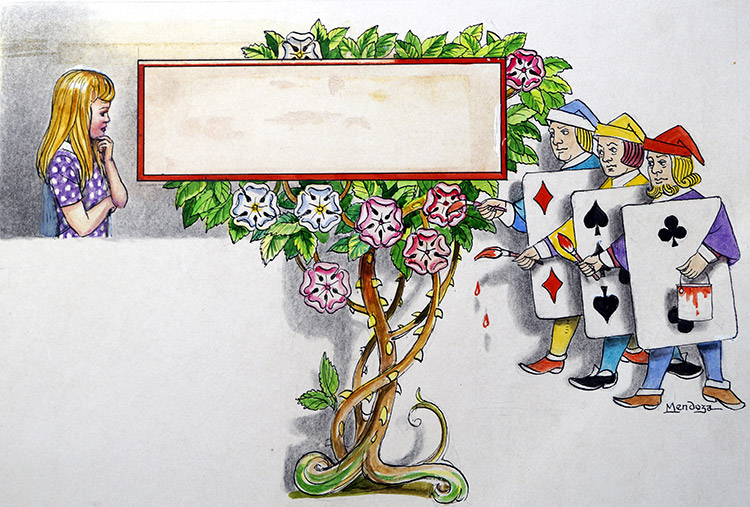 Lewis Carroll: Alice in Wonderland 47 (Original) (Signed) by Alice in Wonderland (Mendoza) at The Illustration Art Gallery