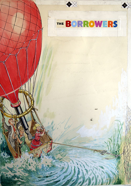 The Borrowers - Balloon Splashdown (Original) by The Borrowers (Mendoza) at The Illustration Art Gallery