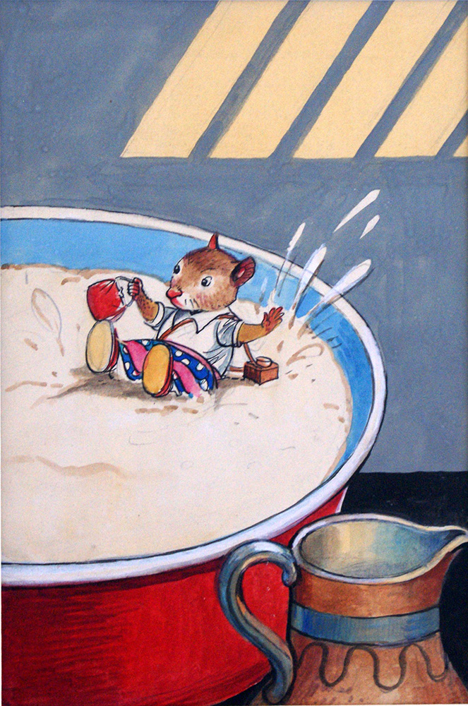 Katie Country Mouse Goes to London: Cream Jug (Original) art by Katie Country Mouse (Mendoza) at The Illustration Art Gallery