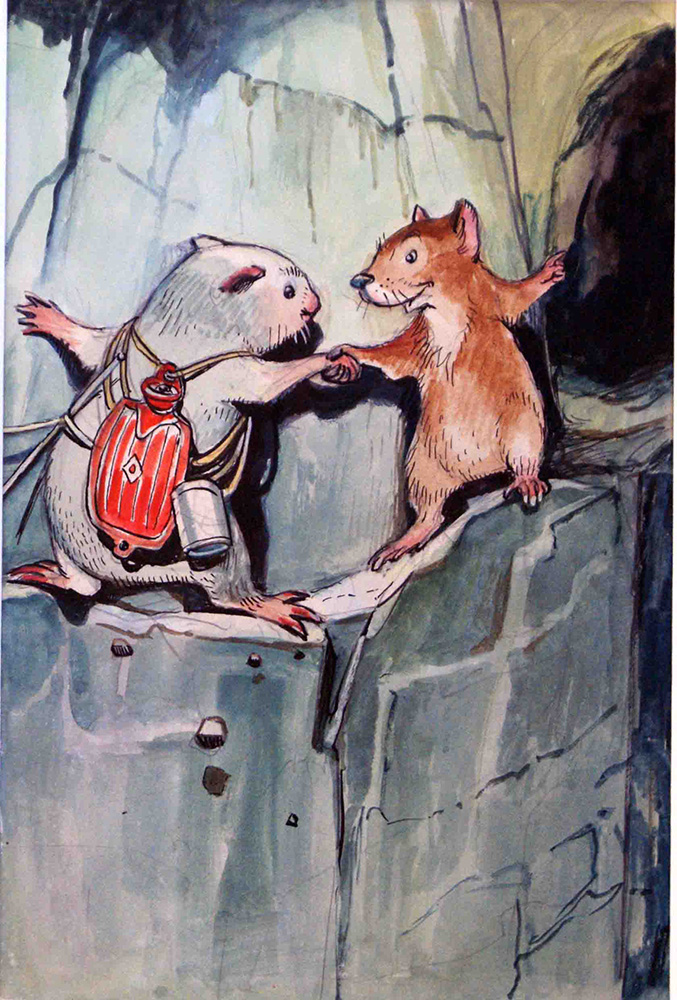 Gulliver Guinea-Pig: A Helping Hand (Original) art by Gulliver Guinea-Pig (Mendoza) at The Illustration Art Gallery