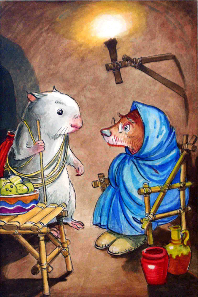 Gulliver Guinea-Pig: The Meeting (Original) art by Gulliver Guinea-Pig (Mendoza) at The Illustration Art Gallery