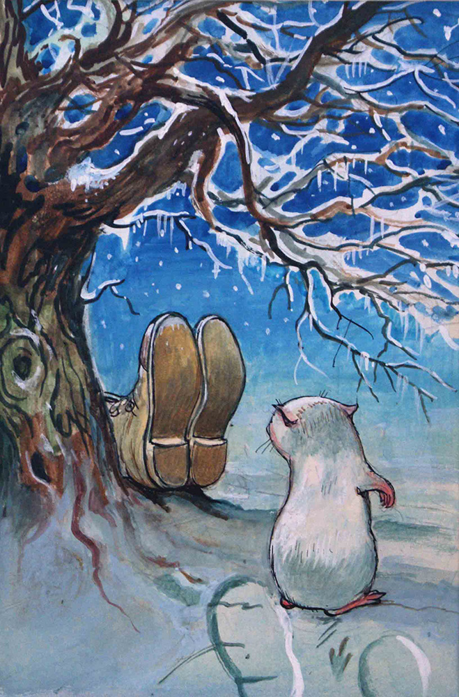Gulliver Guinea-Pig: The Snow Sleeper (Original) art by Gulliver Guinea-Pig (Mendoza) at The Illustration Art Gallery