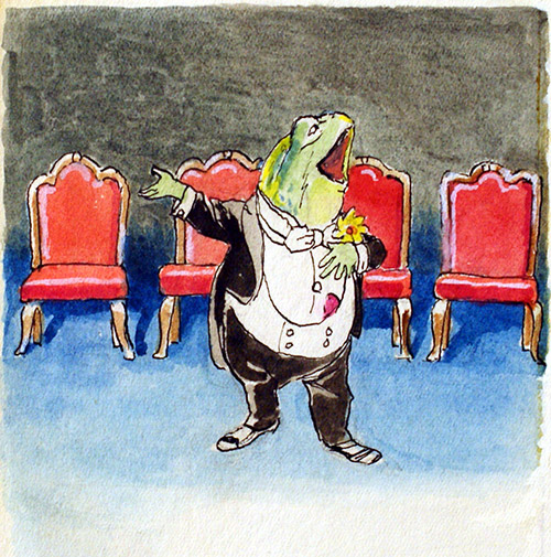The Wind in the Willows: Toad Sings (Original) by Wind in the Willows (Mendoza) at The Illustration Art Gallery