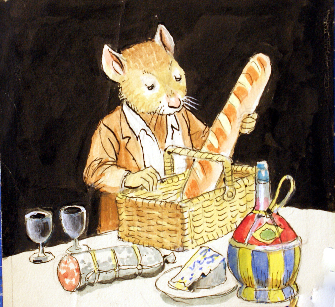 The Wind in the Willows: Rat unpacks his shopping (Original) art by Wind in the Willows (Mendoza) at The Illustration Art Gallery
