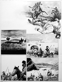 Robinson Crusoe - Instalment 11 (TWO pages) art by Colin Merrett