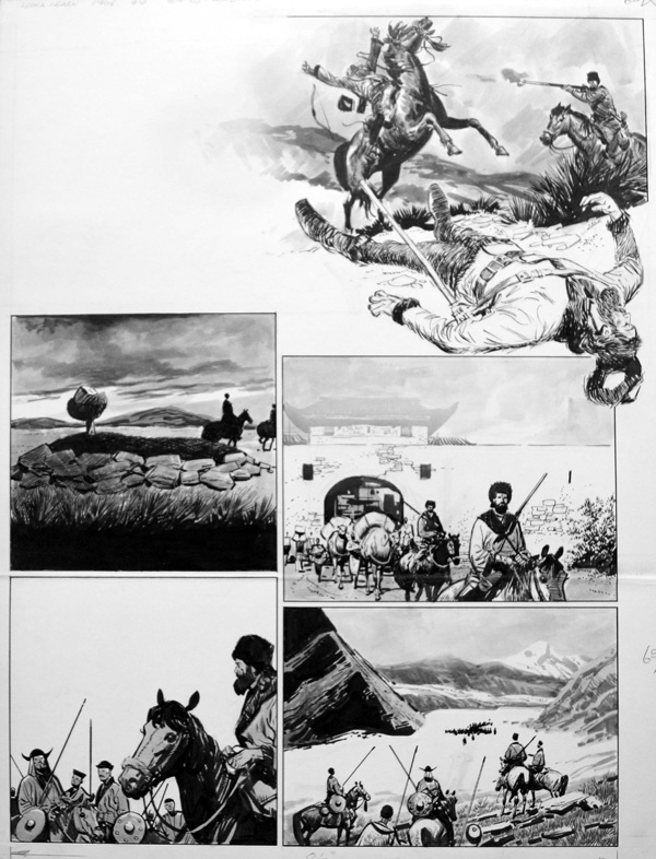Robinson Crusoe - Instalment 11 (TWO pages) (Originals) by Robinson Crusoe (Merrett) Art at The Illustration Art Gallery