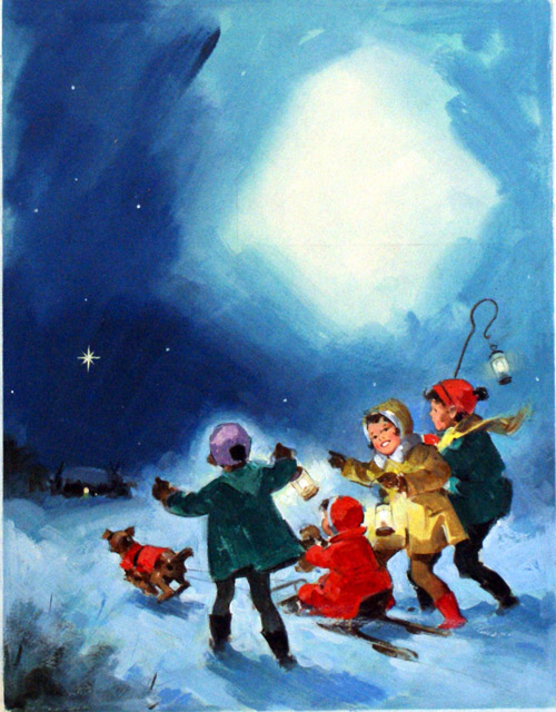 A Christmas Journey (Original) by Colin Merrett at The Illustration Art Gallery