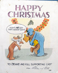 Morph Christmas card art by Bill Mevin
