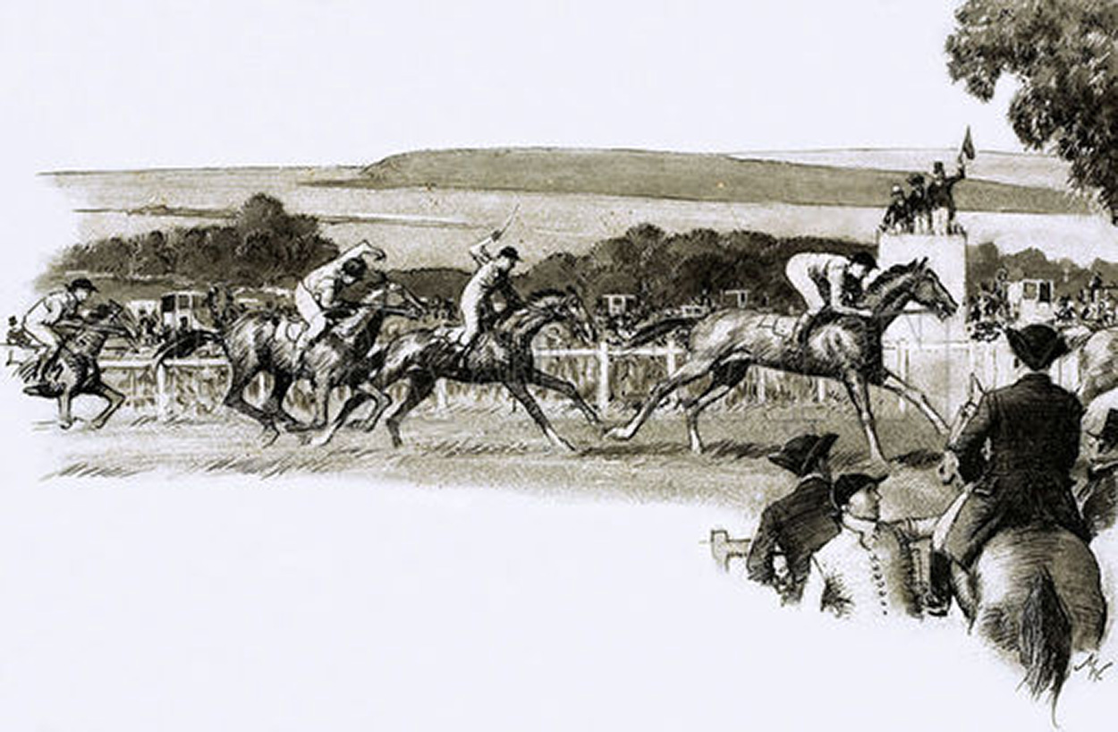 The Origins of the Derby (Original) (Signed) art by John Millar Watt Art at The Illustration Art Gallery