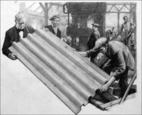 The Invention of Corrugated Iron art by John Millar Watt