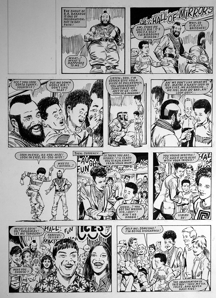 The A-Team: Hall of Mirrors (TWO pages) (Originals) art by The A-Team (Barrie Mitchell) at The Illustration Art Gallery