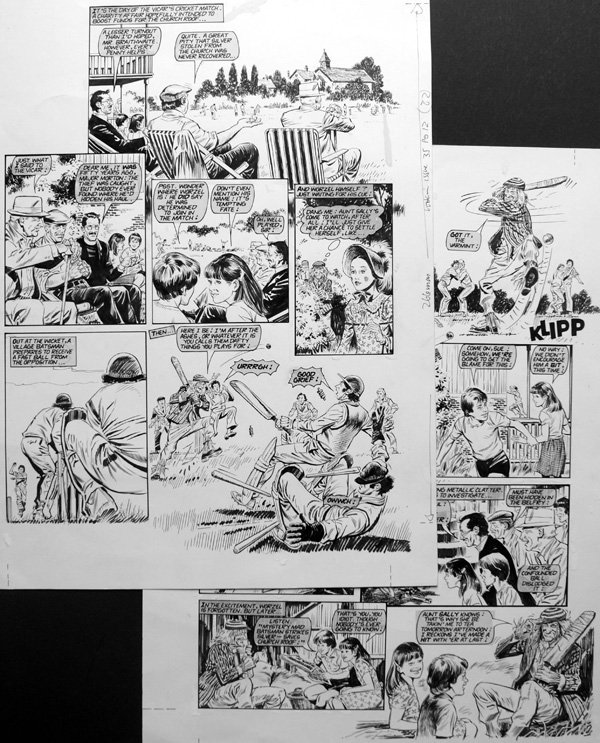Worzel Gummidge - Instant, Lunatic, Chaos (TWO pages) (Originals) by Worzel Gummidge (Barrie Mitchell) Art at The Illustration Art Gallery
