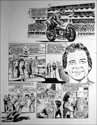 The Barry Sheene Story (TWO pages) by Barrie Mitchell