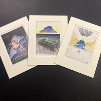 Set 3: 3 Mounted prints from Ballades by Moebius (Prints)