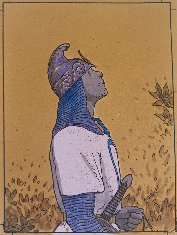 Le Chevalier d'Edena (The Knight of Edena) (Print) (Signed) art by Classic Moebius at The Illustration Art Gallery