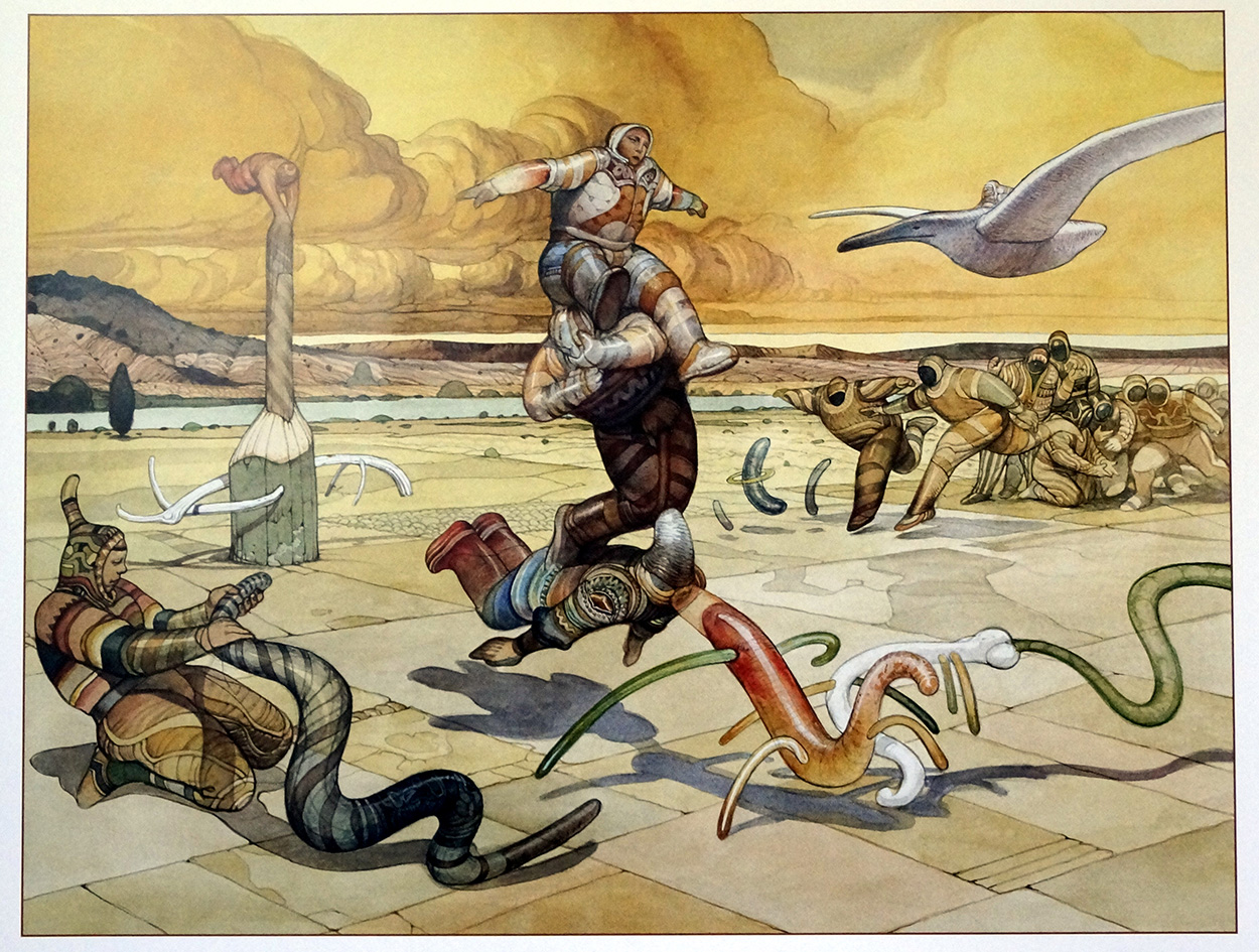 The Crazy Wind (Print) art by Moebius (Jean Giraud) Art at The Illustration Art Gallery