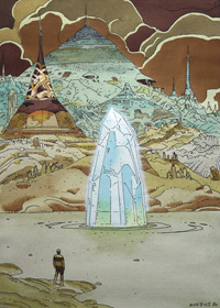 The Crystal Lake art by Moebius (Jean Giraud)