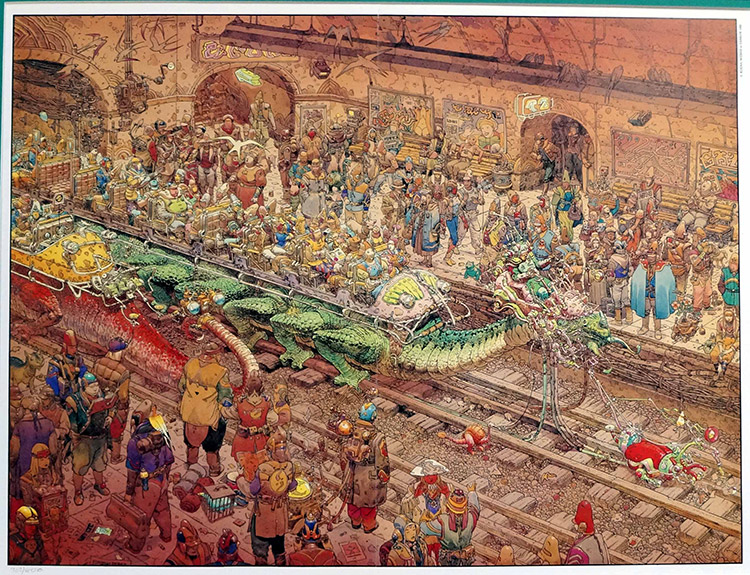 The Street 7 (Limited Edition Print) by Moebius (Jean Giraud) at The Illustration Art Gallery