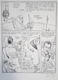 Garage Hermétique: signed reproduction page - Bizarre! by Moebius