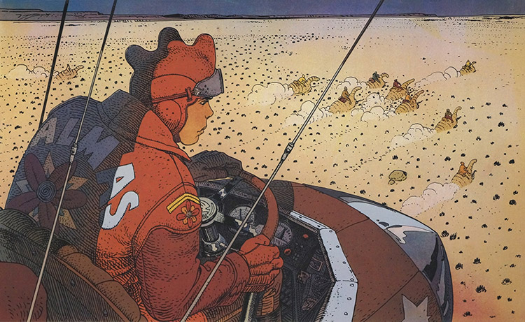 The Aviator (Studio Proof) (Limited Edition Print) by Moebius (Jean Giraud) Art at The Illustration Art Gallery