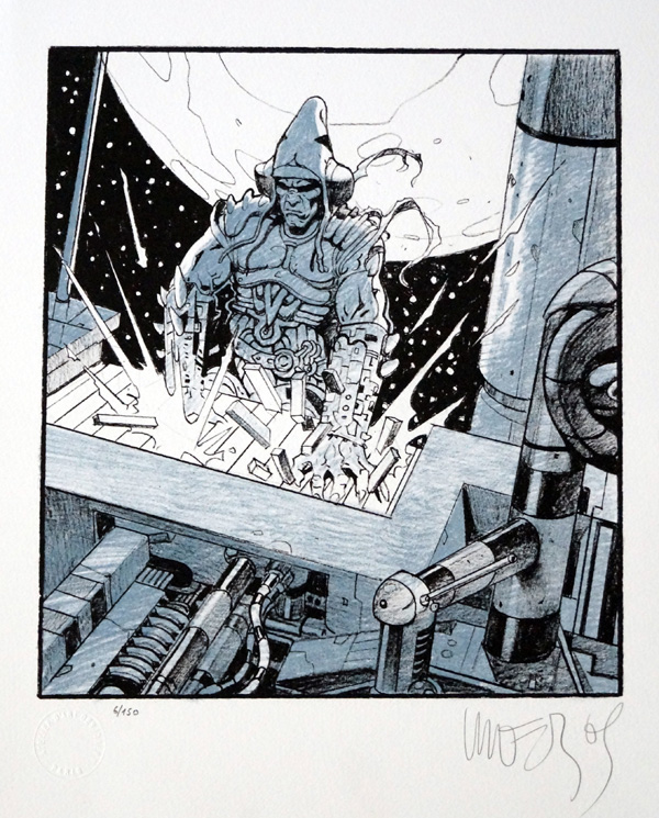 Space Piano Destruction (Limited Edition Print) (Signed) by Classic Moebius at The Illustration Art Gallery